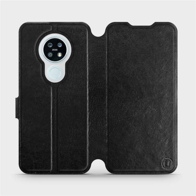 Flipové puzdro na mobil Nokia 6.2 vo vyhotovení Black & Gray so sivým vnútrom