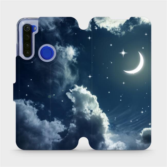 Flipové puzdro na mobil Xiaomi Redmi Note 8T – V145P Nočná obloha s mesiacom