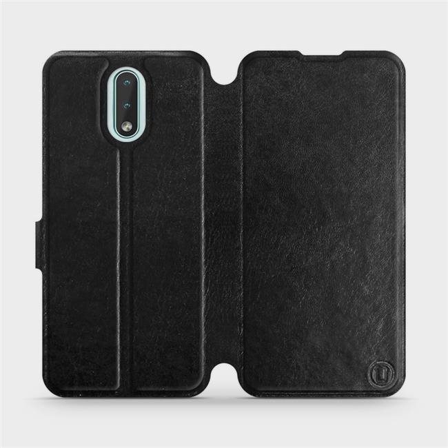 Flipové puzdro na mobil Nokia 2.3 vo vyhotovení Black & Gray so sivým vnútrom
