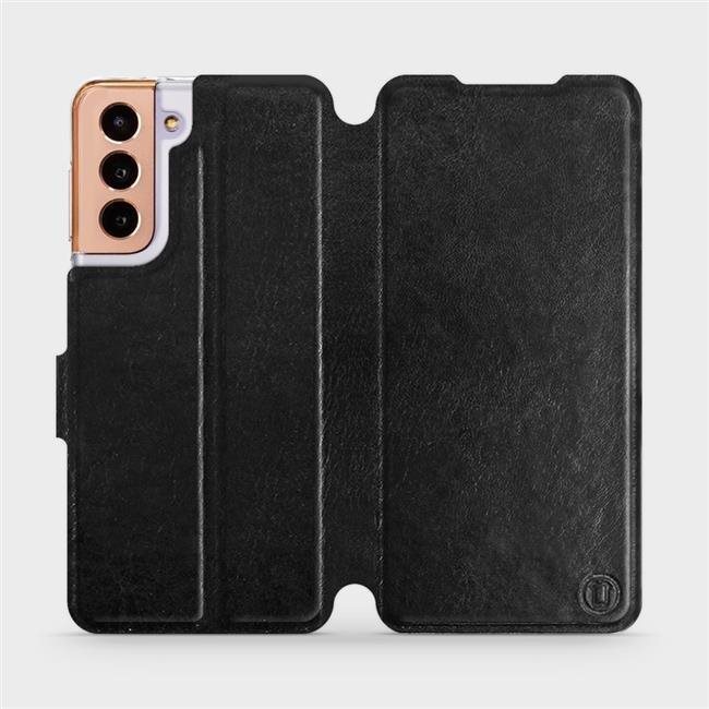 Flipové puzdro na mobil Samsung Galaxy S21 5G vo vyhotovení Black & Gray so sivým vnútrom