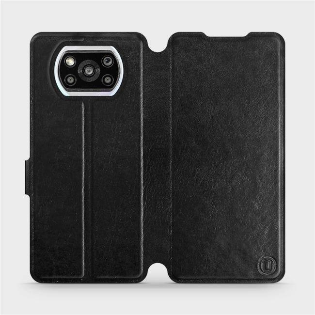 Flipové puzdro na mobil Xiaomi Poco X3 Pro vo vyhotovení Black & Gray so sivým vnútrom