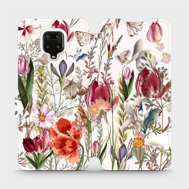 Flip puzdro na mobil Xiaomi Redmi Note 9 Pro – MP01S Rozkvitnutá lúka