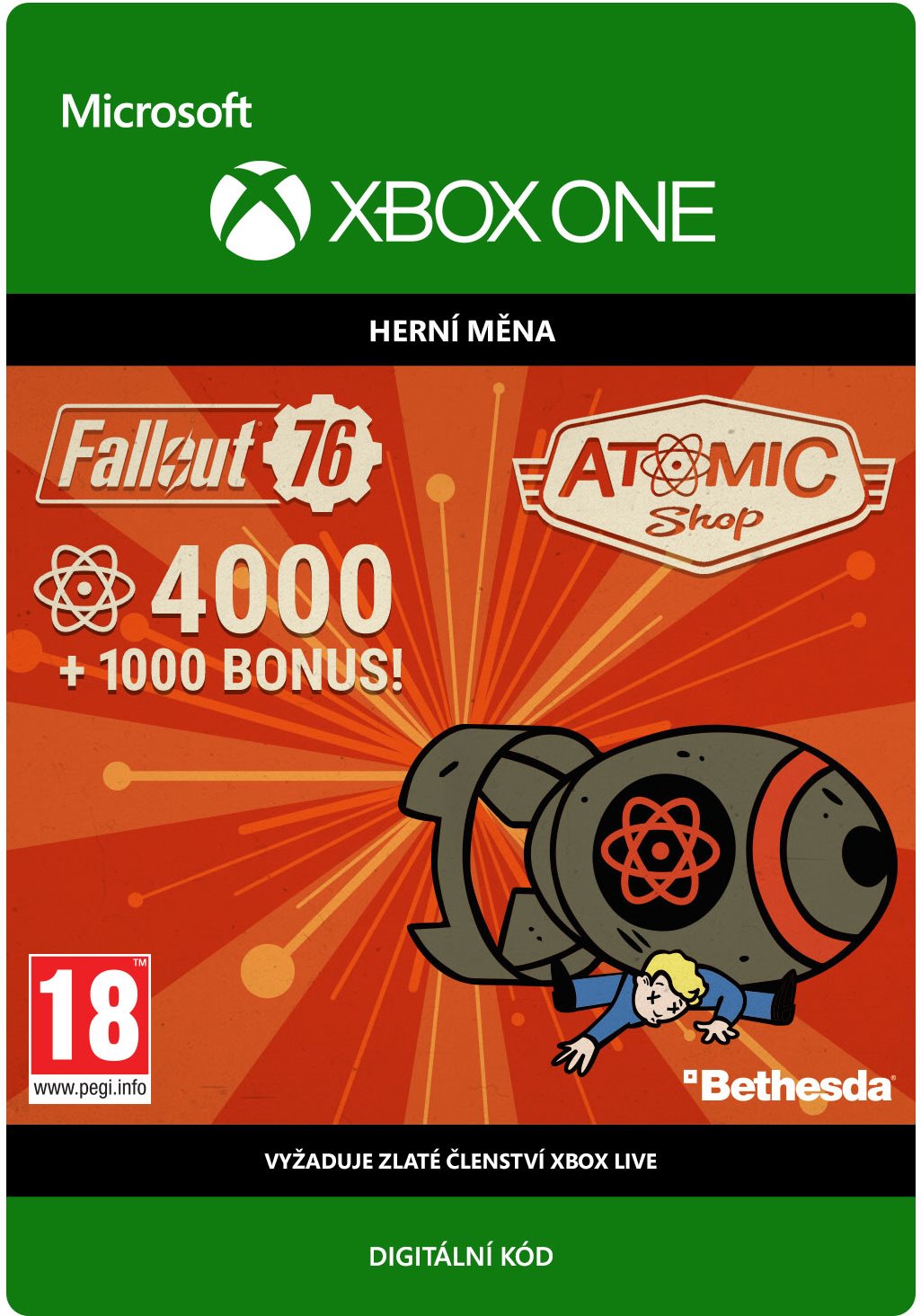 Fallout 76: 4000 Atoms – Xbox Digital