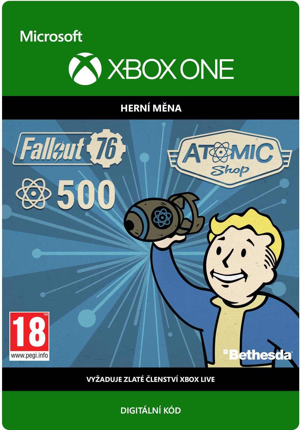 Fallout 76: 500 Atoms – Xbox Digital