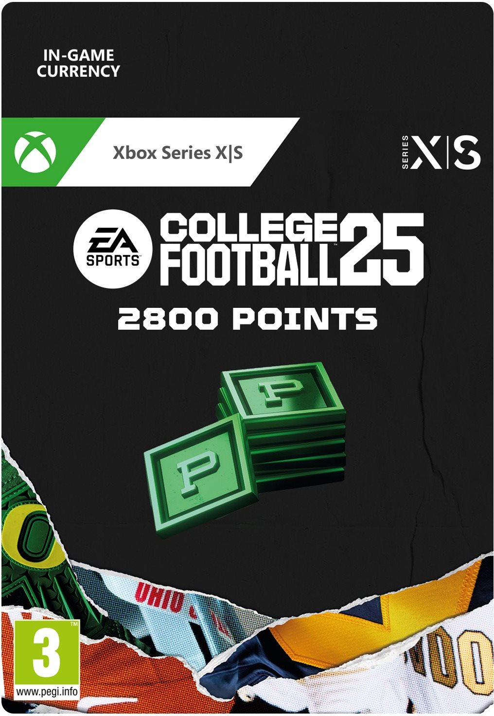 EA Sports College Football 25 – 2,800 CUT Points – Xbox Series X|S Digital