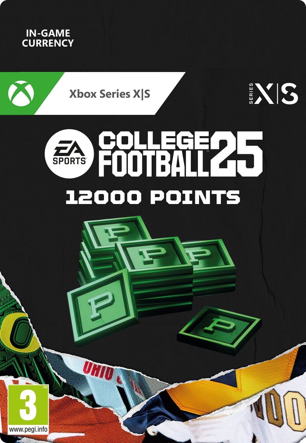 EA Sports College Football 25 – 12,000 CUT Points – Xbox Series X|S Digital