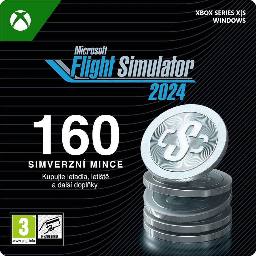Microsoft Flight Simulator 2024: 160 Simverse Coins – Xbox Series X|S/Windows Digital
