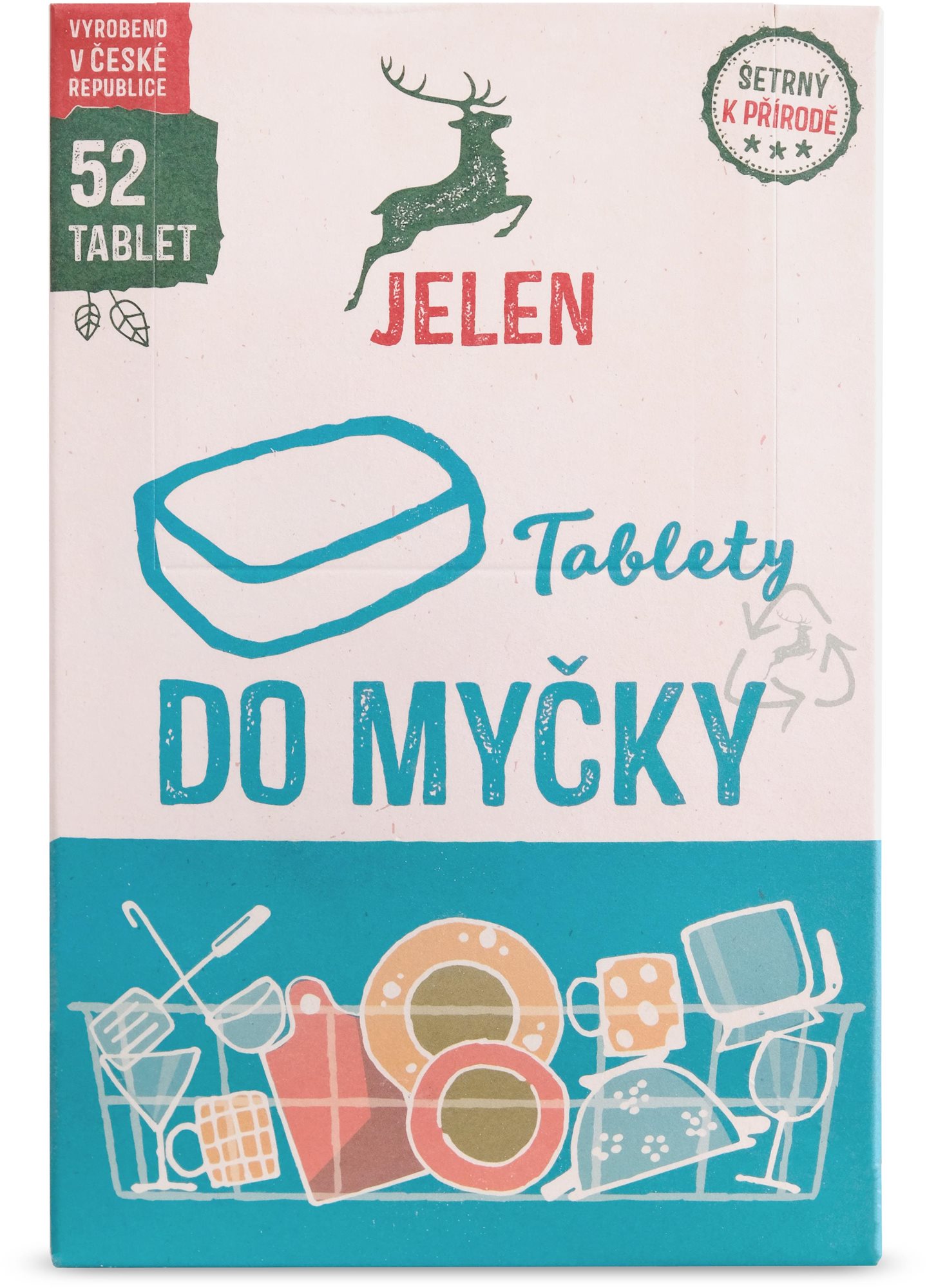 JELEN tablety do umývačky 52 ks