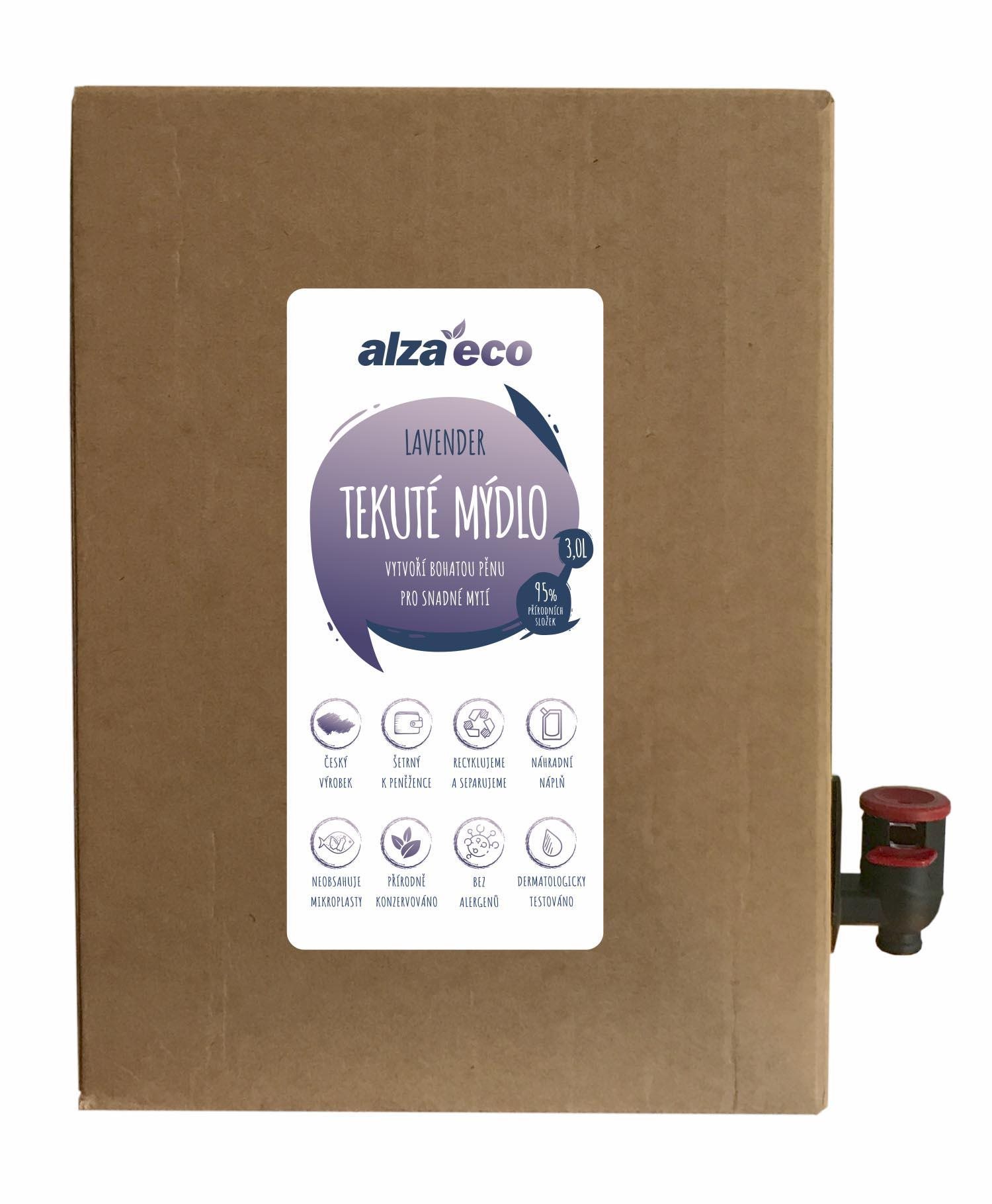 AlzaEco Tekuté mydlo Lavender 3 l