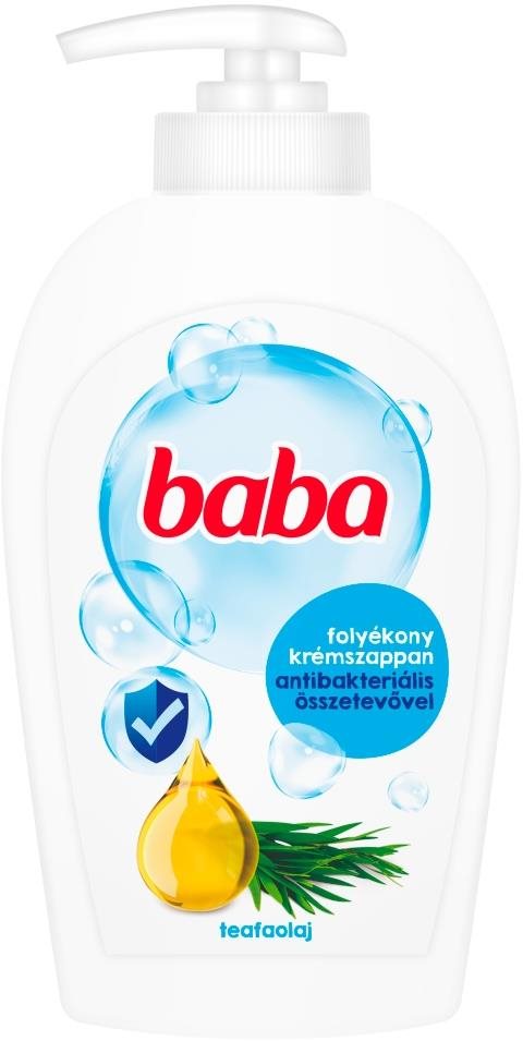 BABA tekuté mydlo s antibakteriálnym čajovníkovým olejom 250 ml