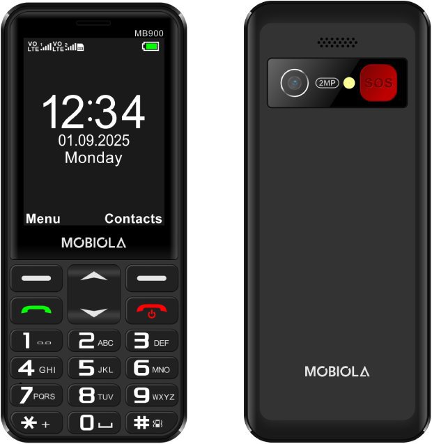 MOBIOLA MB900 4G čierny