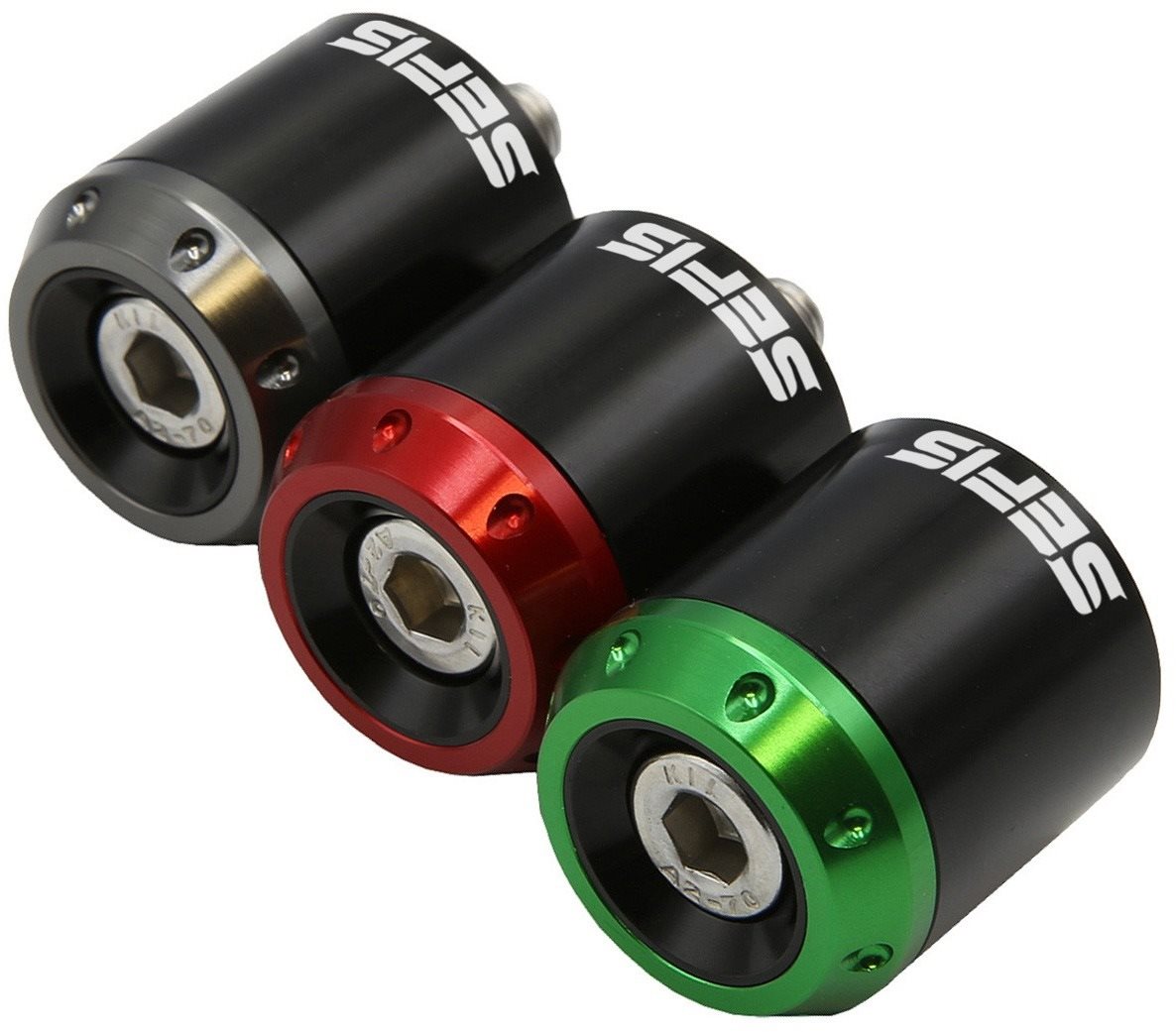 M-Style Round závažie Kawasaki – Farba: Červená