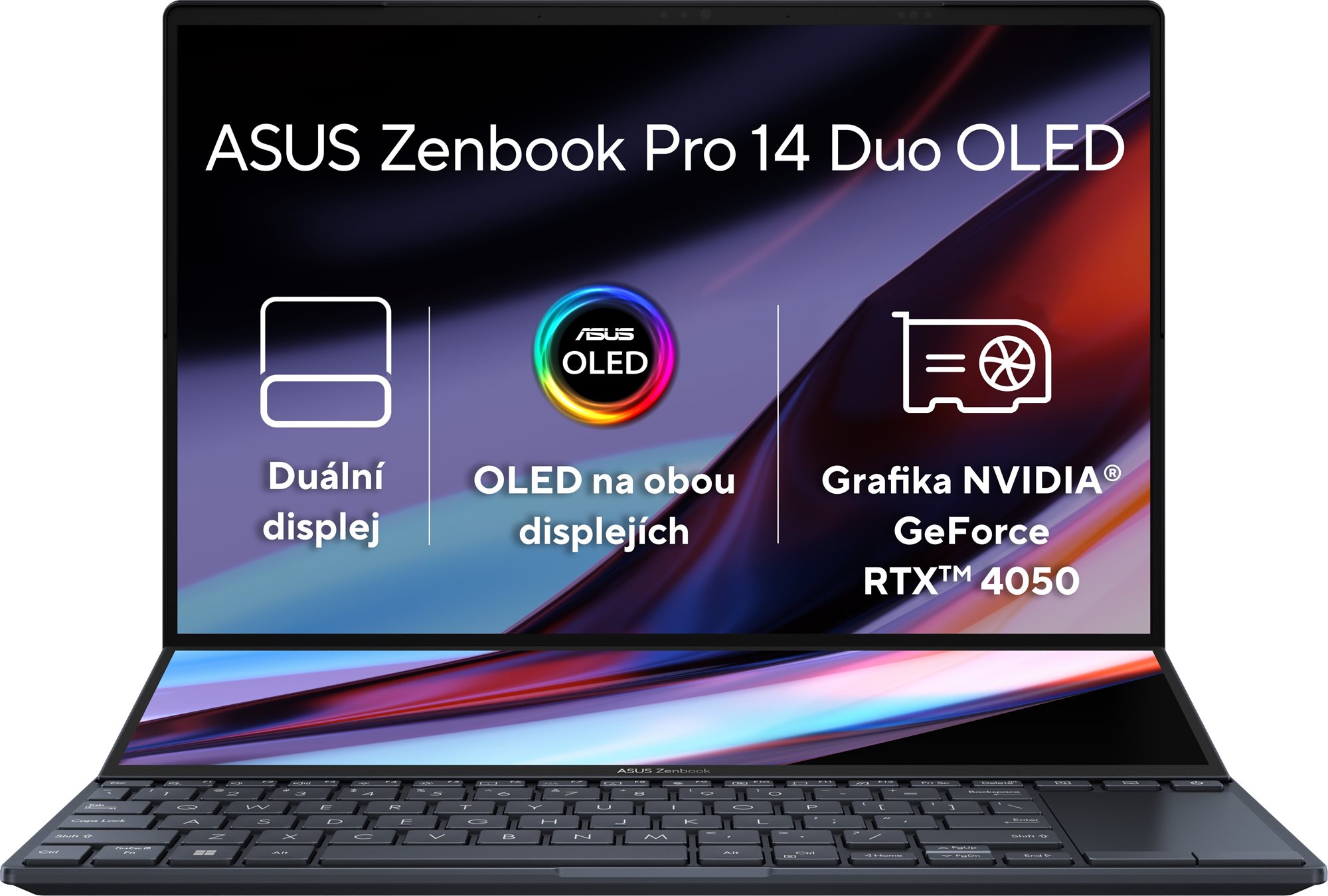 ASUS Zenbook Pro 14 Duo OLED UX8402VU-OLED026WS Tech Black celokovový