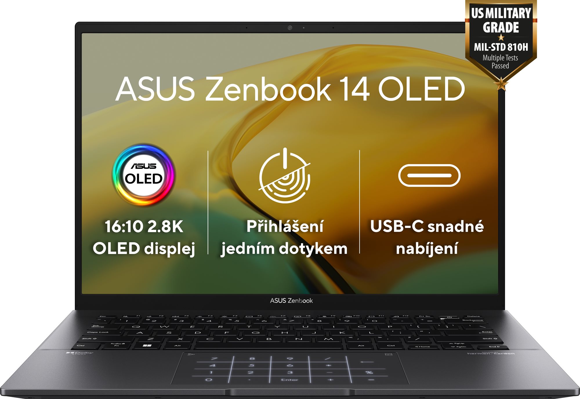 ASUS Zenbook 14 OLED UM3402YA-OLED063W Jade Black celokovový