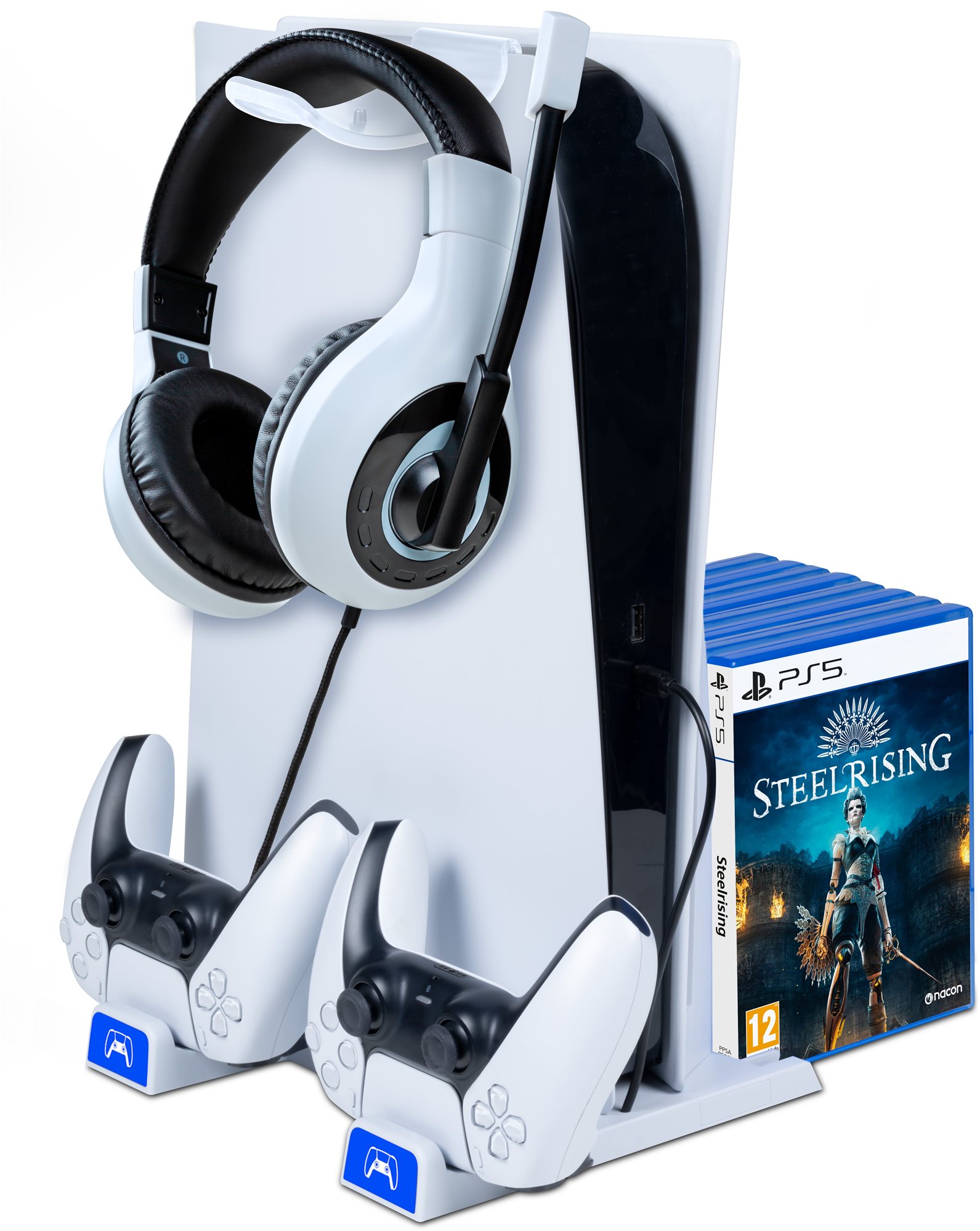 BigBen – Multifunkčný nabíjací stojan – PS5/PS5 Slim