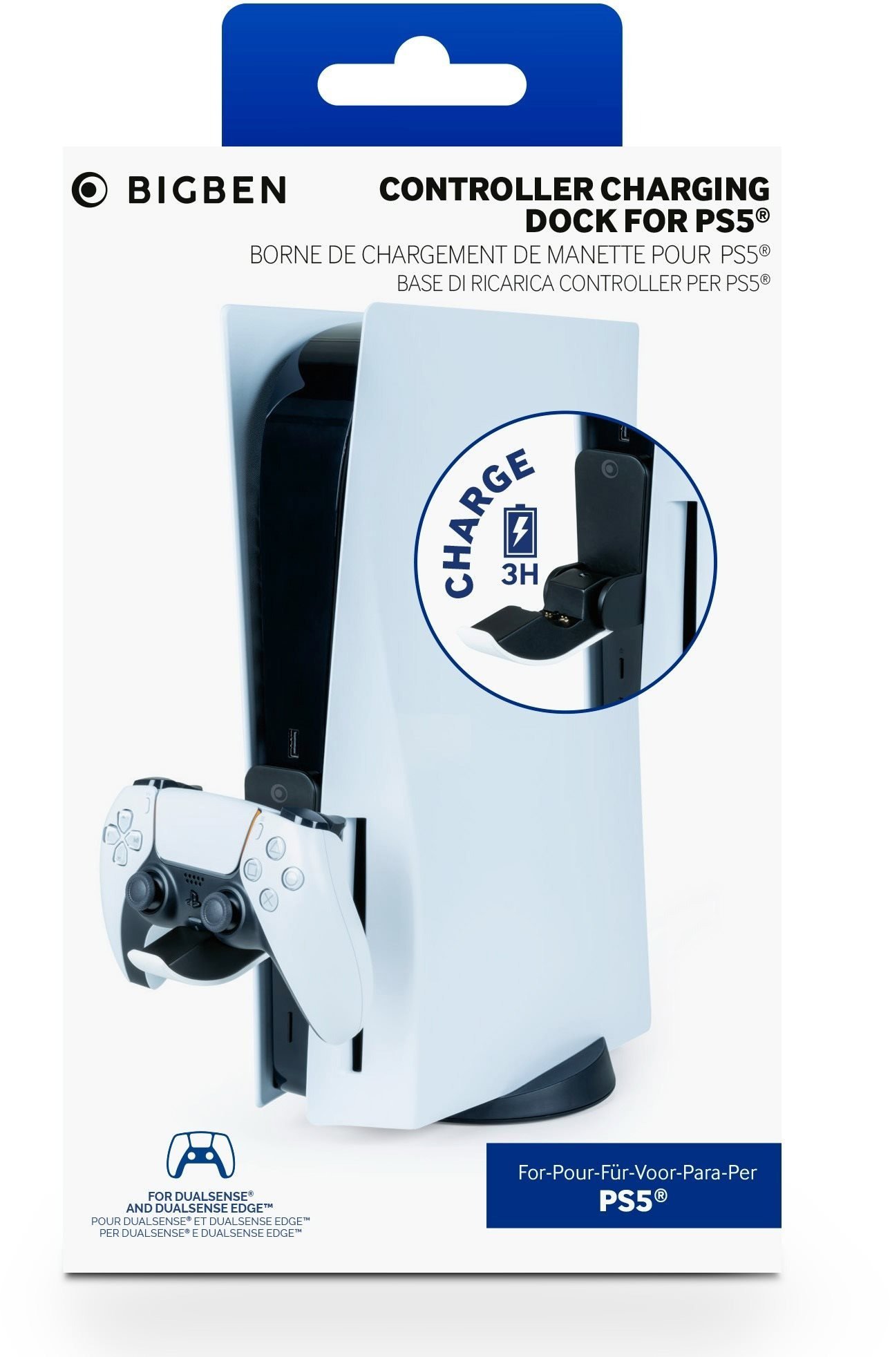 BigBen Nabíjací Dok – PlayStation 5 DualSense Wireless Controller/ PlayStation 5 DualSense Edge Wire