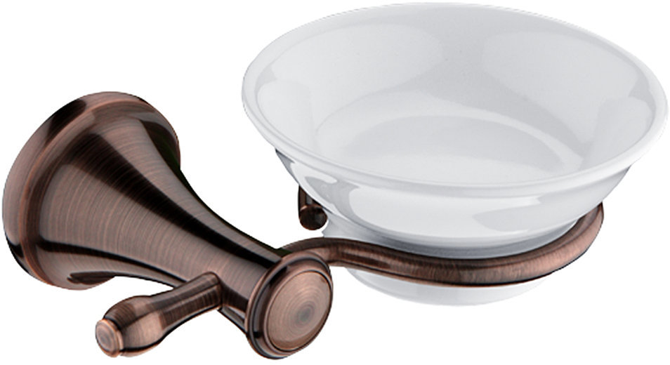 Nimco Mydlovnička Lada staromosadz – držiak na mydlo mosadz keramika LA 19059K-80