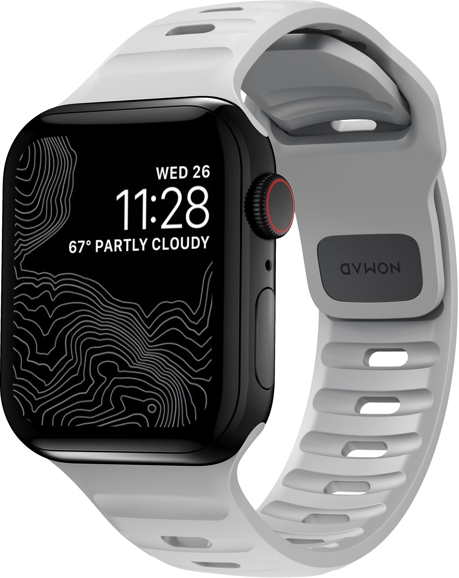 Nomad Sport Strap M/L Grey Apple Watch 42/44/45/Ultra 49mm