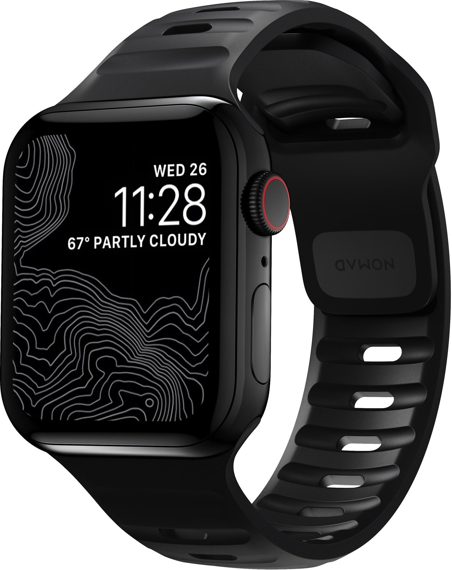 Nomad Sport Strap M/L Black Apple Watch 7 42/44/45/Ultra 49mm