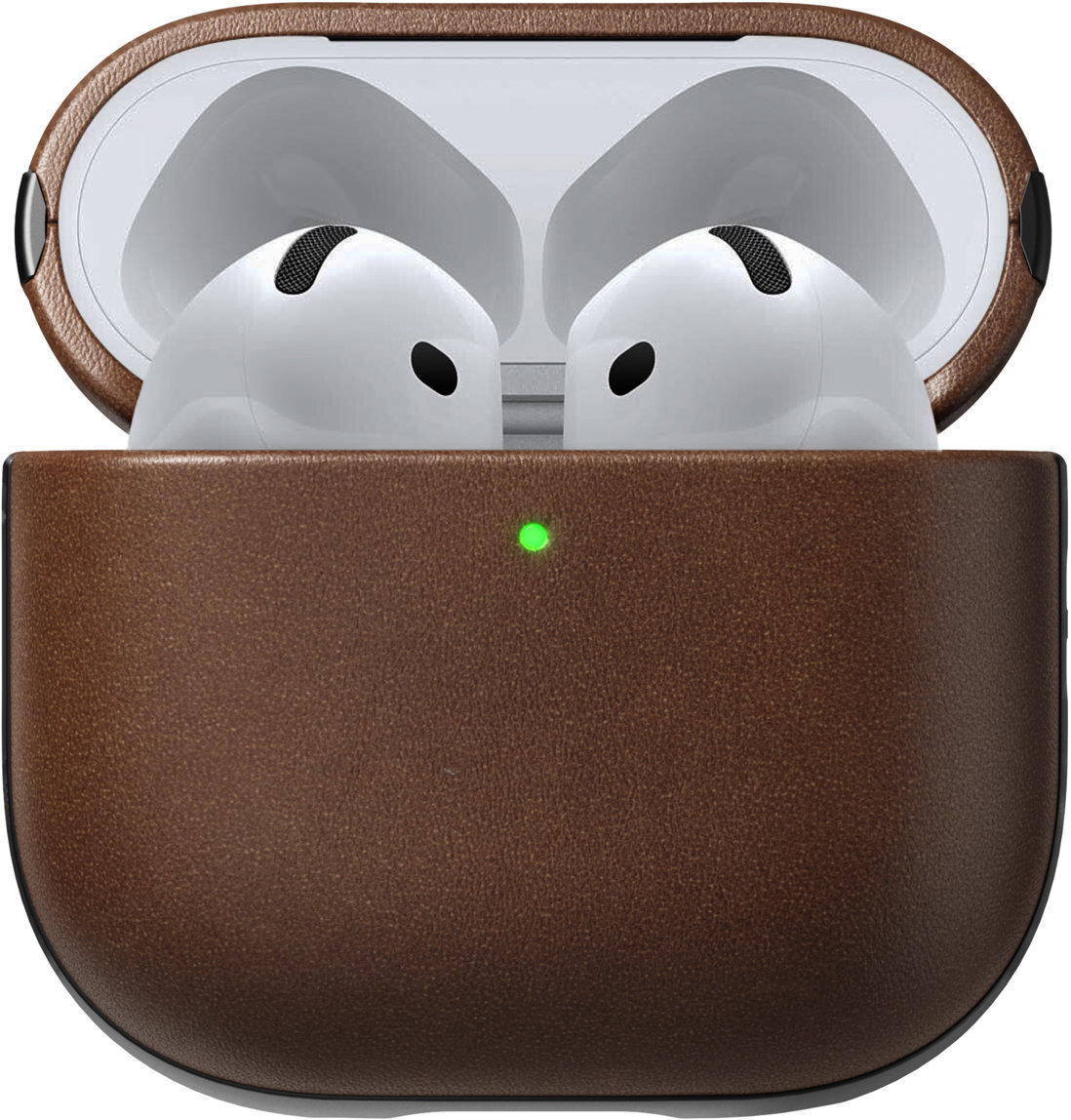Nomad Modern Leather Case Brown Airpods 4