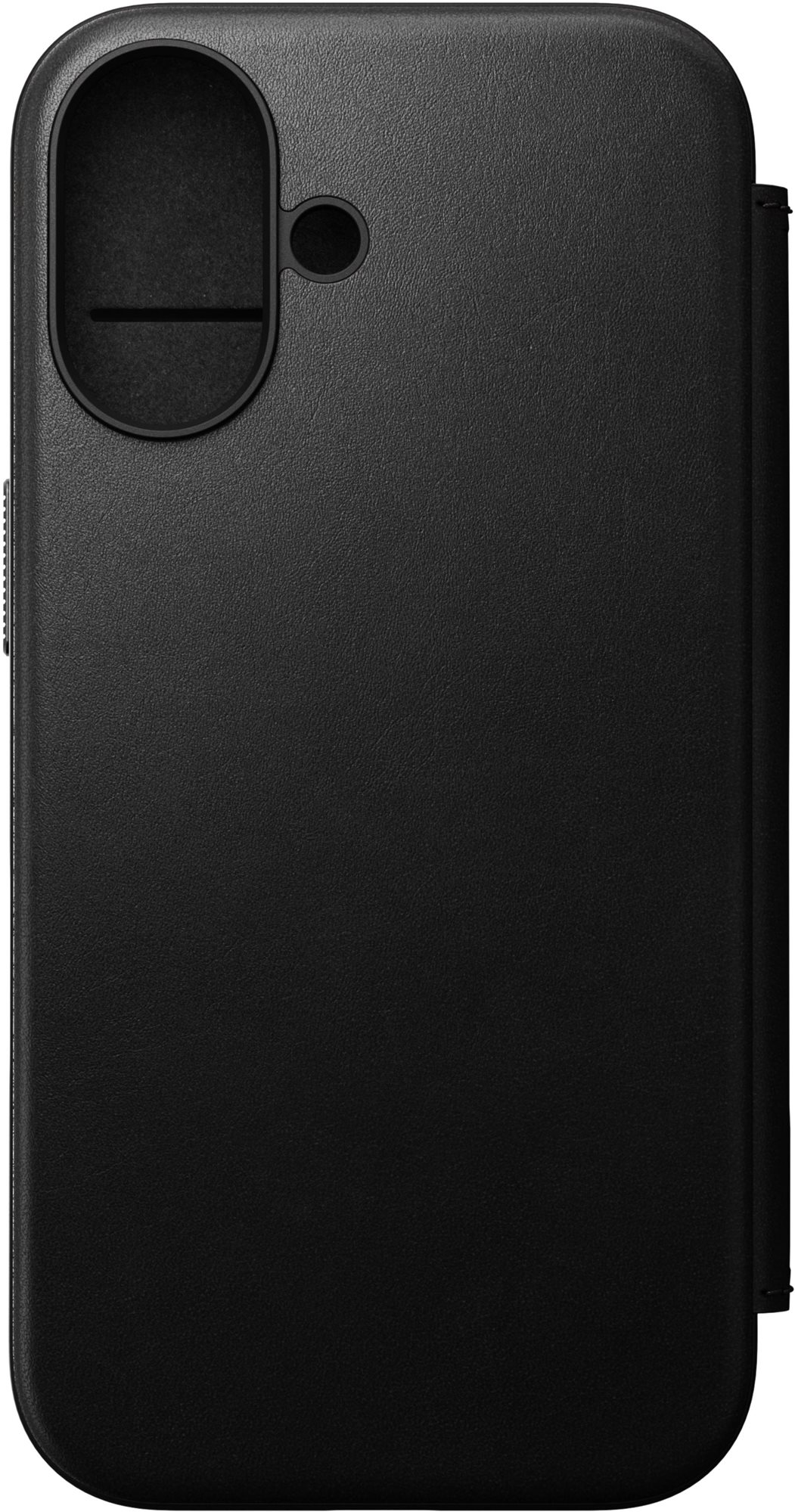 Nomad Modern Leather Folio Black iPhone 16