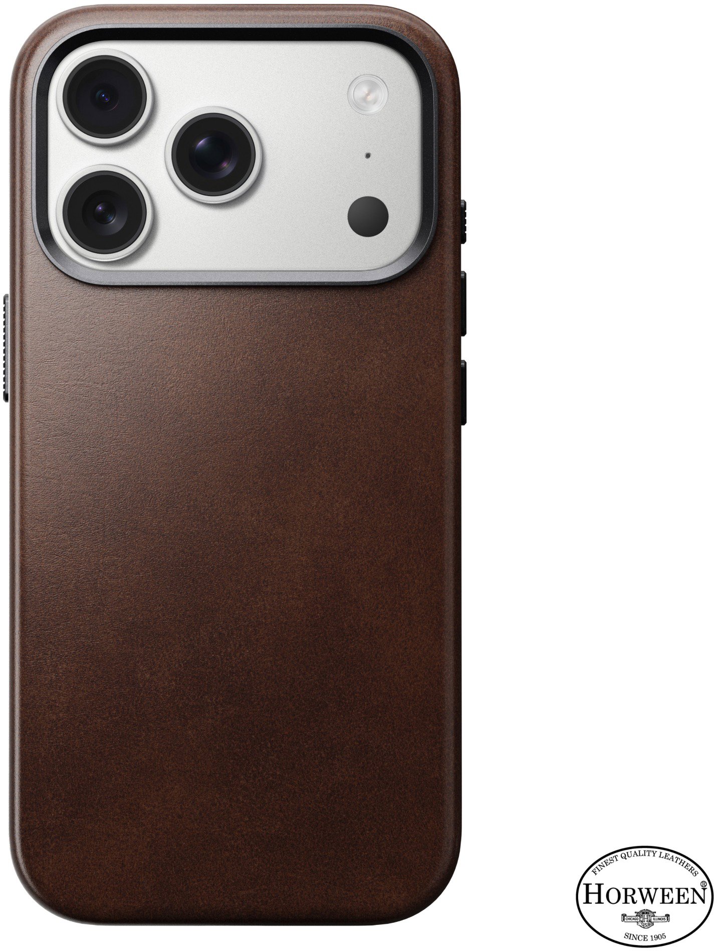 Nomad Traditional Leather Case Rustic Brown (Horween) iPhone 17 Pro