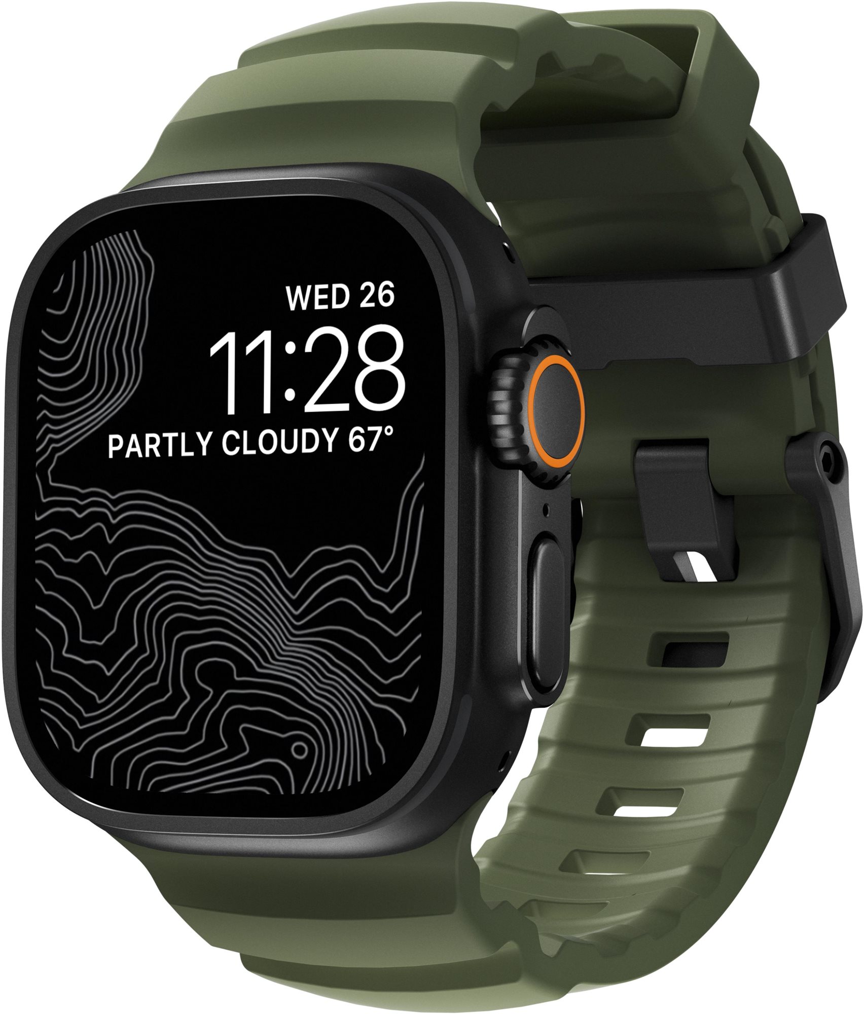 Nomad Rocky Point Band Black/Forest AW 49/45/44/42 mm