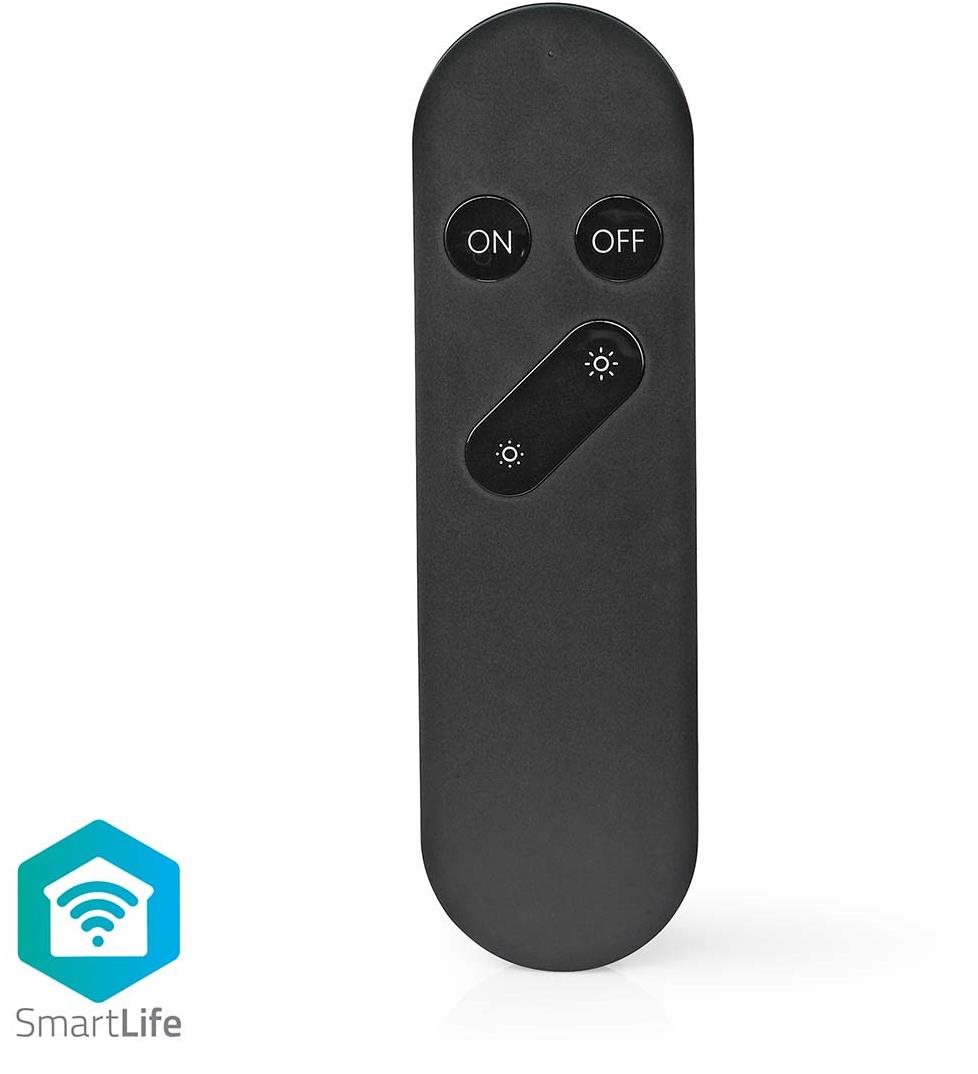 NEDIS, smartové diaľkové ovládanie/iba pre žiarovky Nedis WIFILRxxxx/4 tlačidlá/Android/iOS/čierne