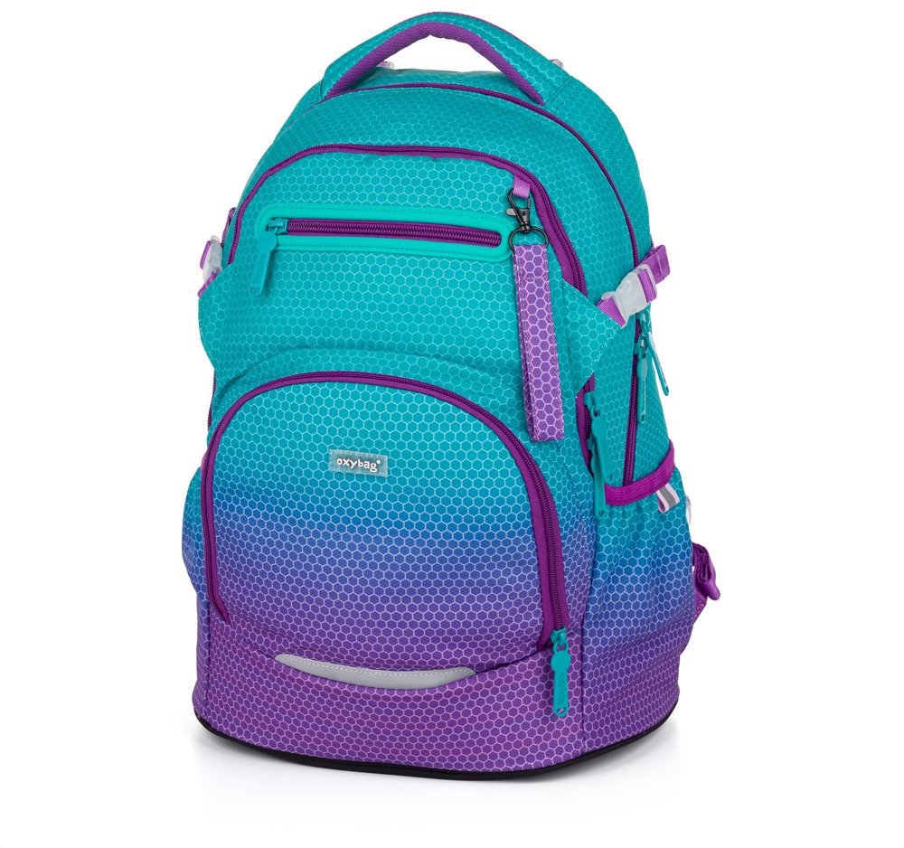 OXYBAG Školský batoh Oxy Ombre Blue – Pink