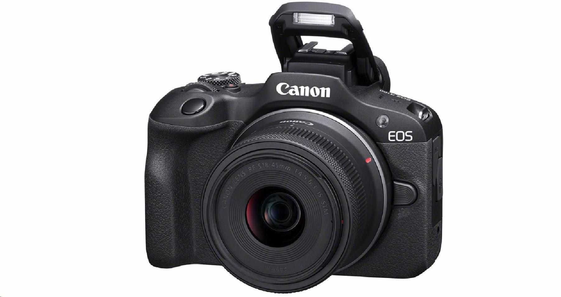 Canon EOS R100 + RF-S 18 – 45 mm IS STM