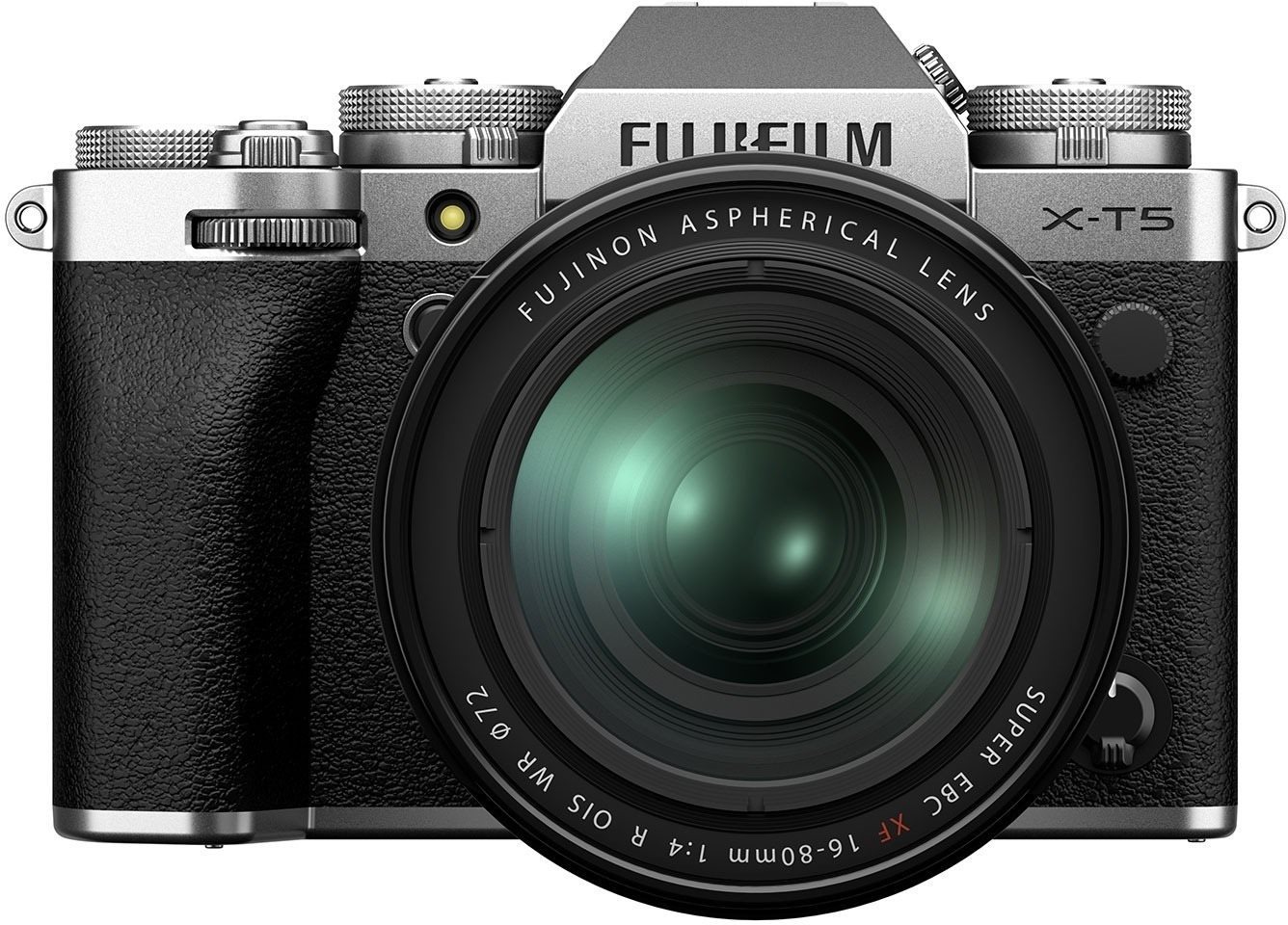 Fujifilm X-T5 telo strieborné + XF 16 – 80 mm f/4.0 R OIS WR