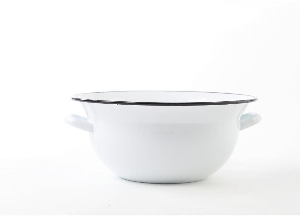 Olymp smaltovaný vandeľ/krajáč 32 cm, 6 l, biely