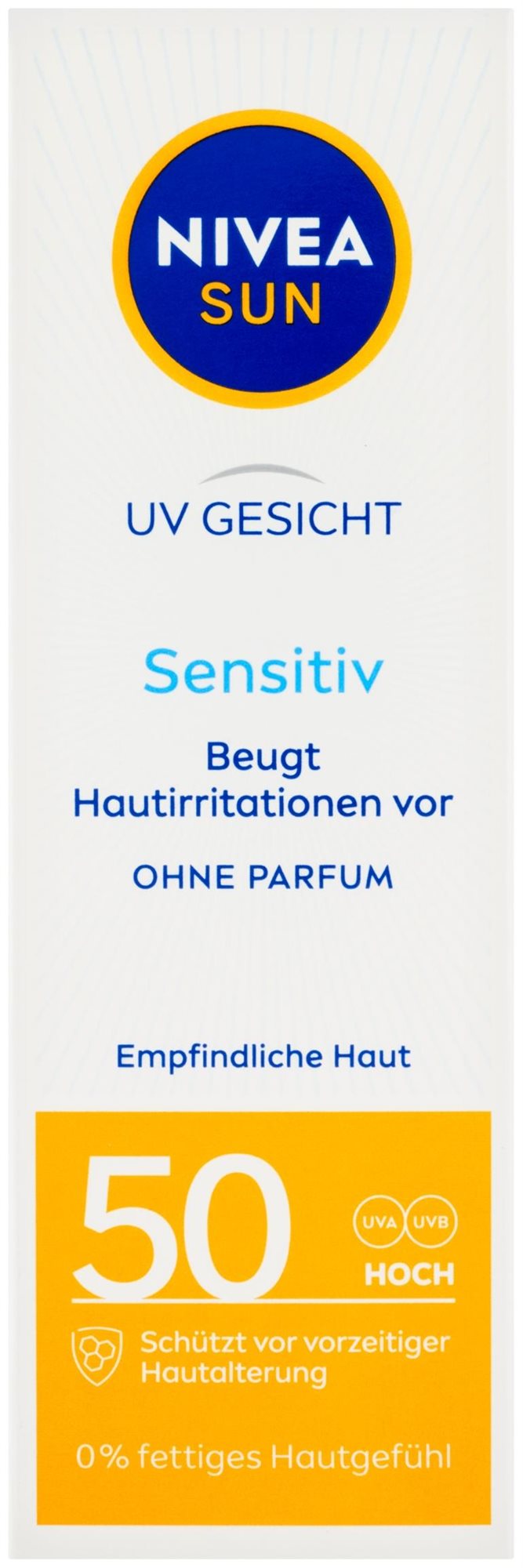 NIVEA Sun Pleťový krém na opaľovanie Sensitive SPF50 50 ml