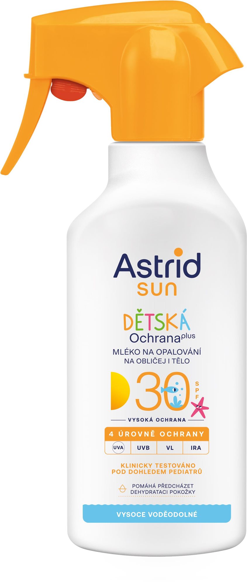 ASTRID SUN Detské mlieko na opaľovanie sprej SPF 30 200 ml