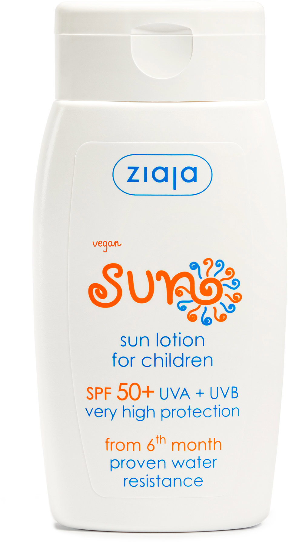 ZIAJA Sun Mlieko na opaľovanie pre deti 6 m+ SPF 50+ 125 ml