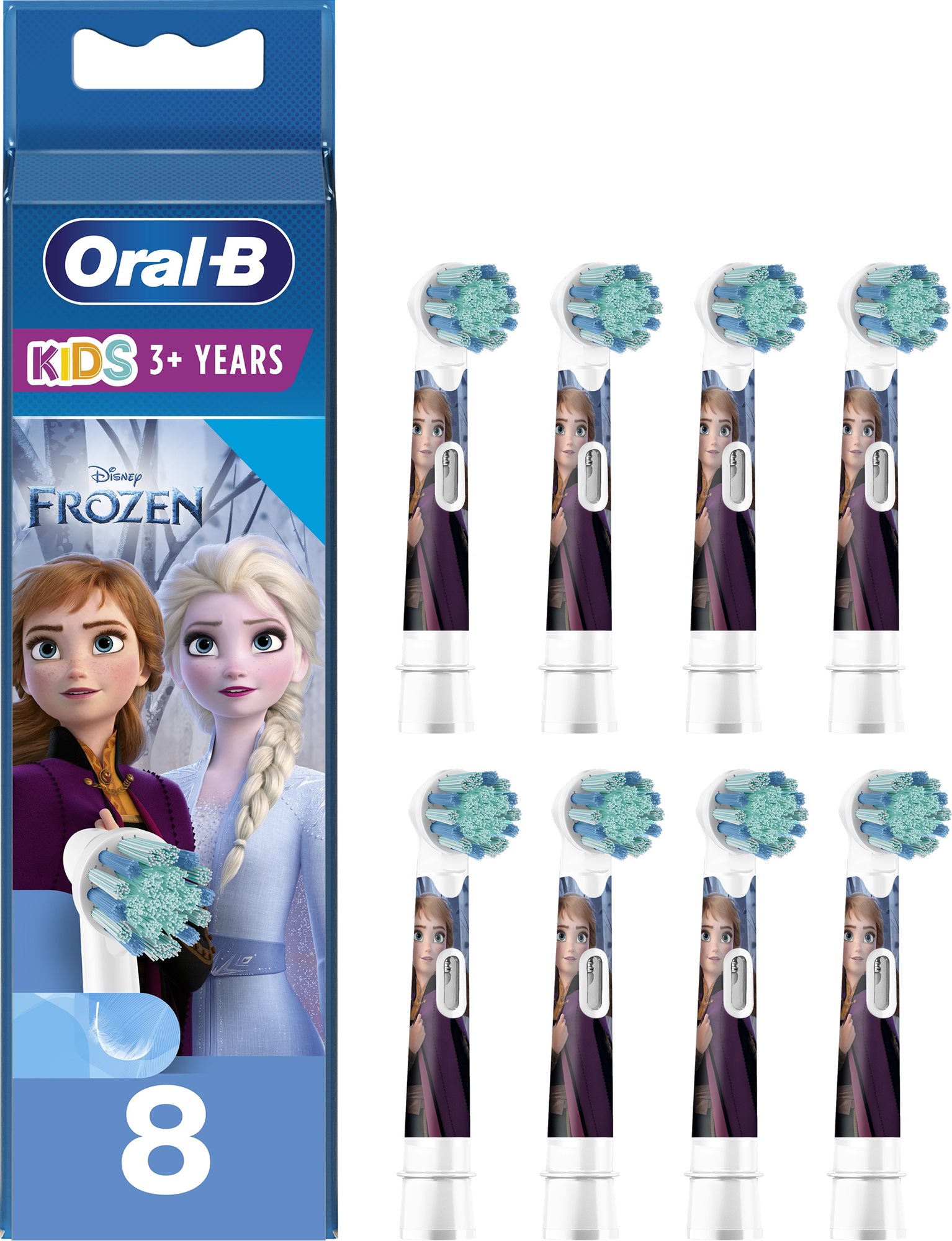 Oral-B Kids Ľadové Kráľovstvo 2-Kefkové Hlavice Na Elektrickú Kefku, 4 ks 2×