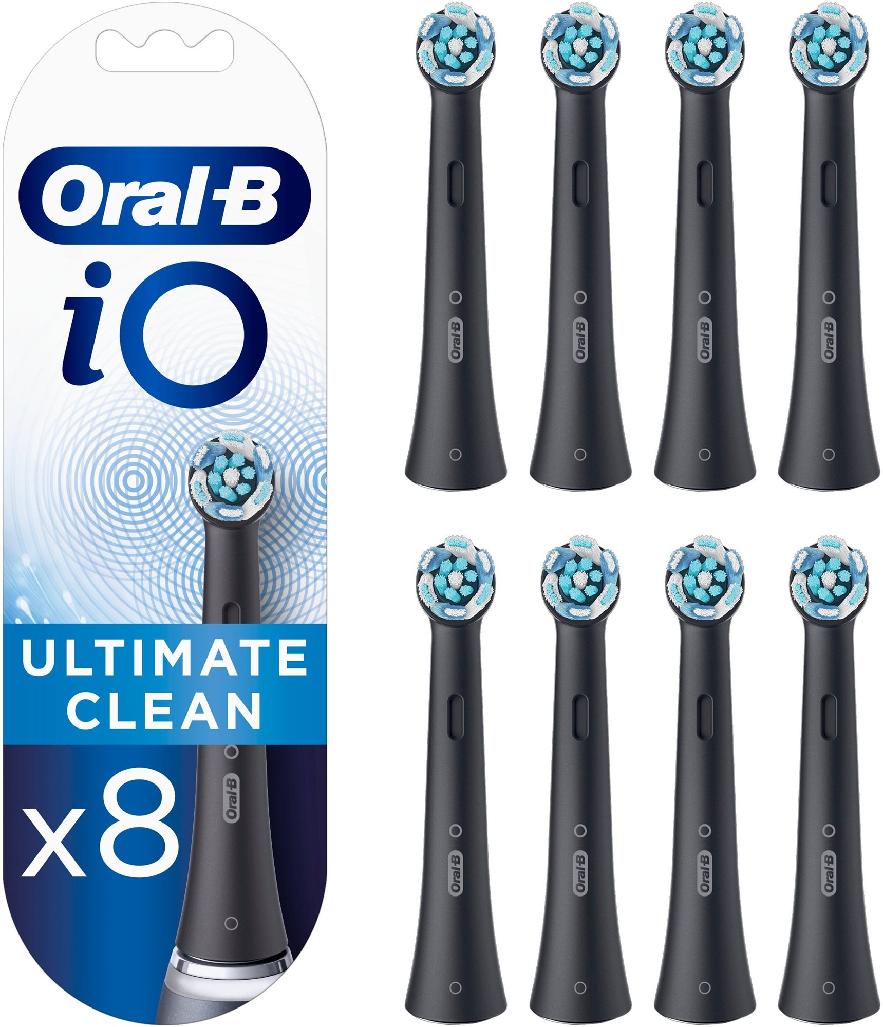 Oral-B iO Ultimate Clean Čierne 8 ks