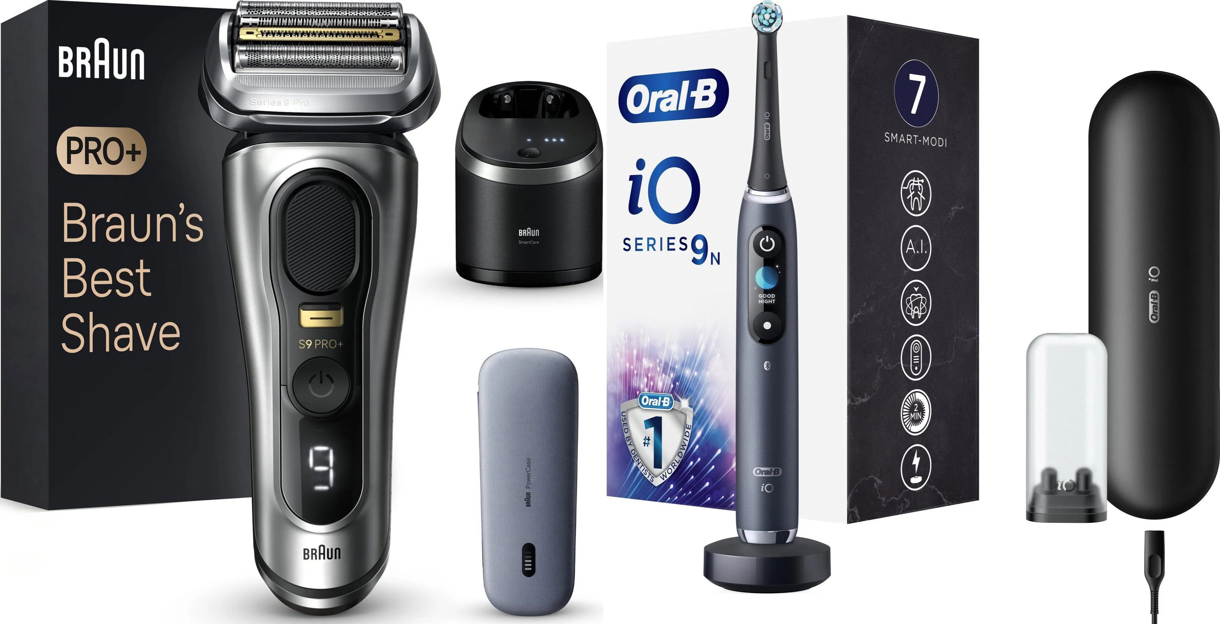 Braun Series 9 PRO+ 9577cc + Oral-B iO 9 čierna