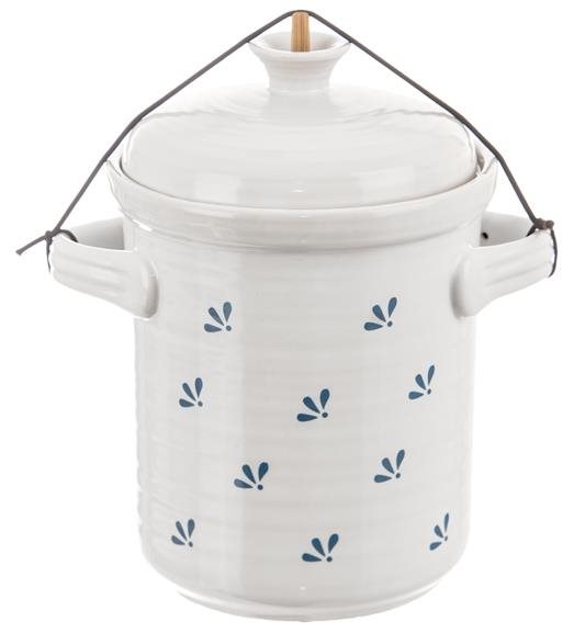 ORION Hrniec keramický na nakl. zeleniny pickles 2,8 l MODRO-BIELY