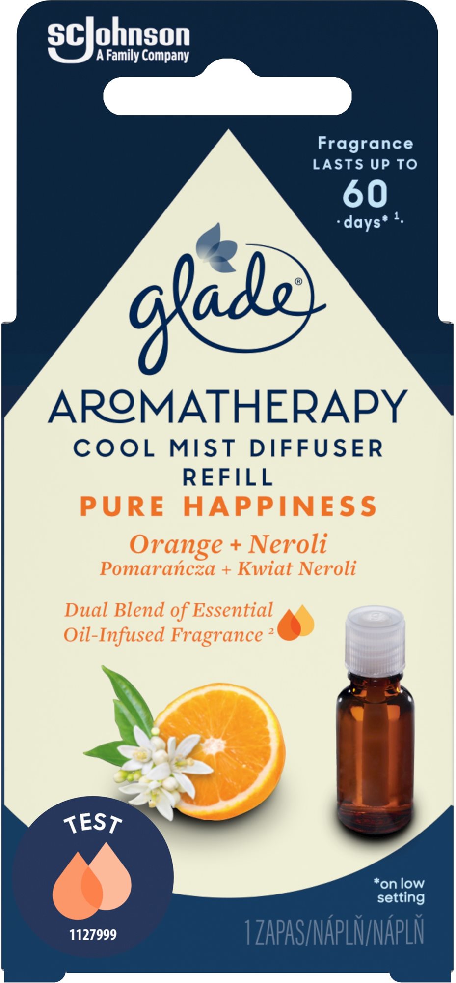 GLADE Aromatherapy Cool Mist Diffuser Pure Happiness, náplň 17,4 ml