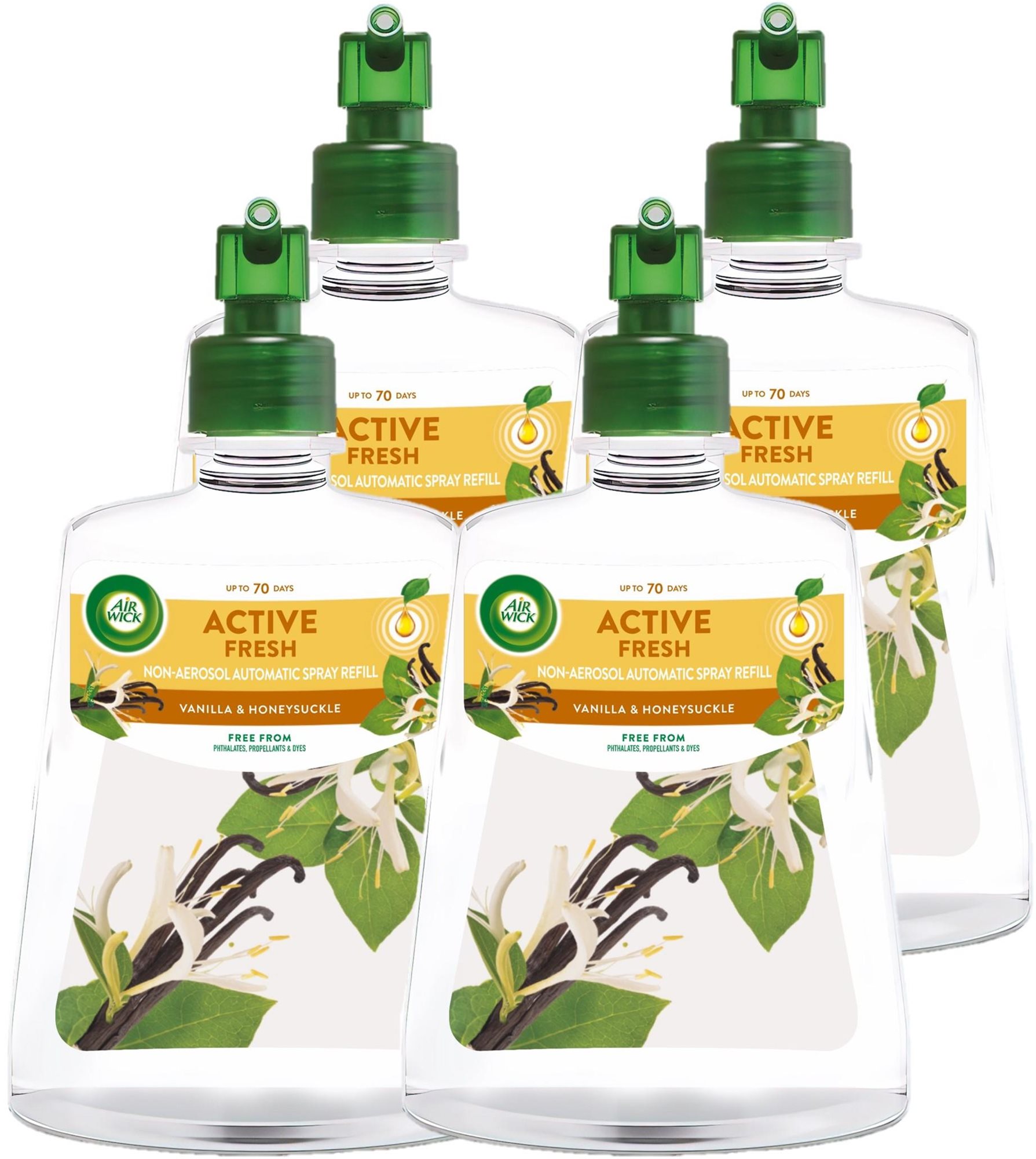 AIR WICK Active Fresh Automatic náplň Vanilka & Zemolez 4× 228 ml