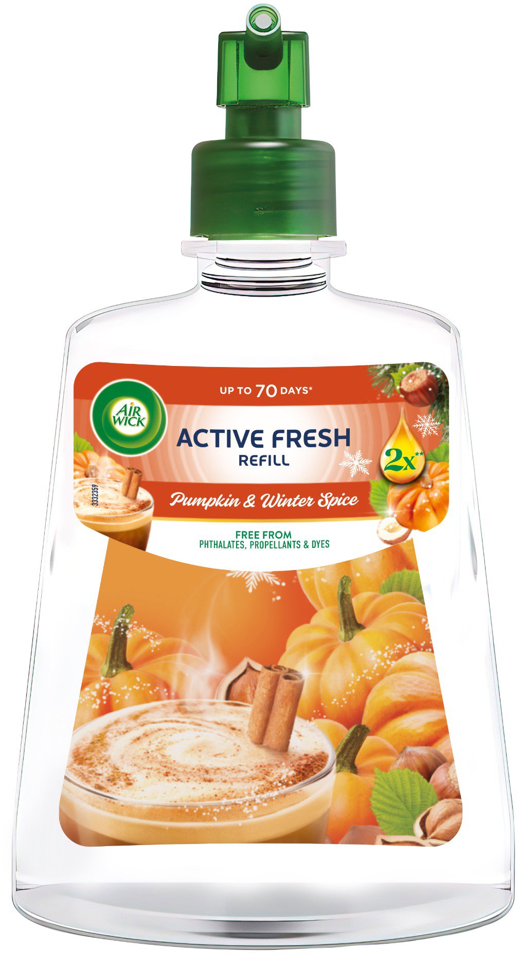 AIR WICK Active Fresh Automatic náplň Tekvica a jesenné korenie 228 ml