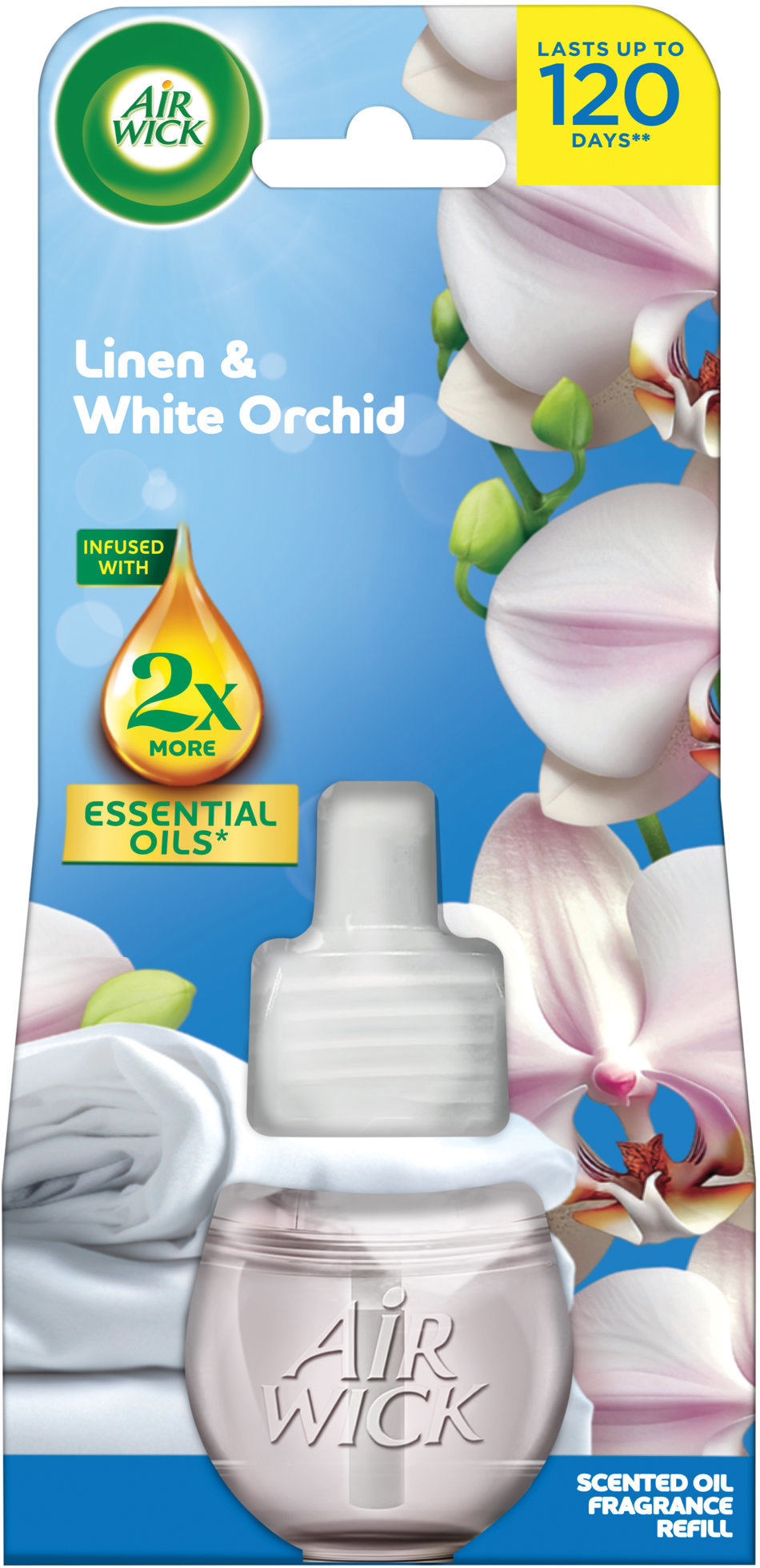AIR WICK Electric náplň Bielizeň a biela orchidea 19 ml