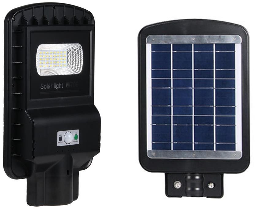 LEDSolar verejne osvetlenie pouličná lampa 20 W, so senzorom, bezdrôtové, iPRO, studená farba