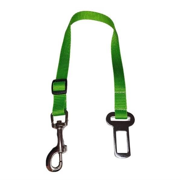 Palkar bezpečnostný pás do auta pre malé psy 50 cm × 16 mm, zelený