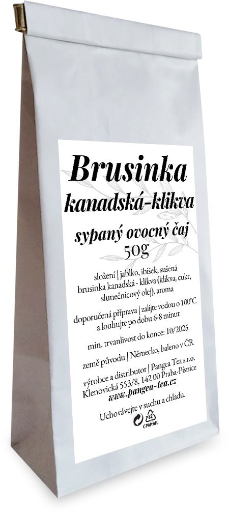 Pangea Tea ovocný sypaný čaj Čučoriedka kanadská – kľukva, 50 g
