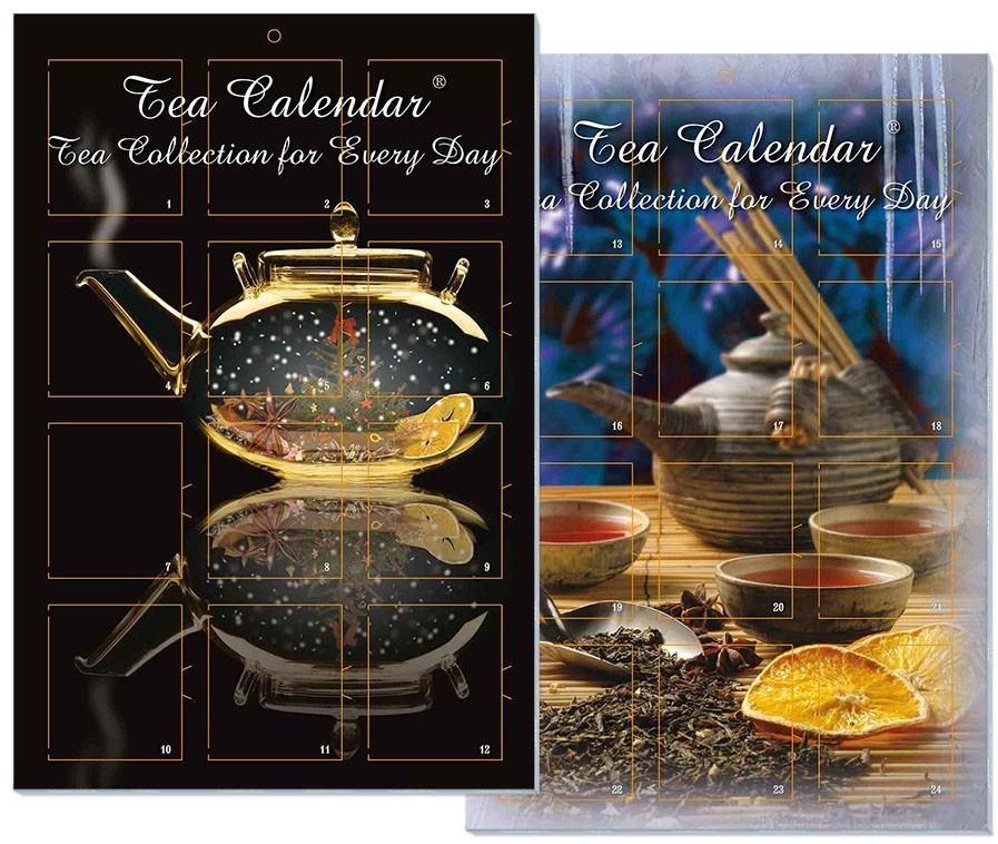 Pangea Tea Čajový adventný kalendár čierno-modrý