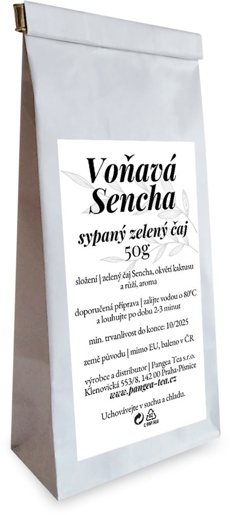 Pangea Tea zelený sypaný čaj Voňavá Sencha 50 g