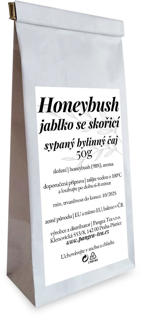 Pangea Tea sypaný čaj Honeybush jablko so škoricou 50 g
