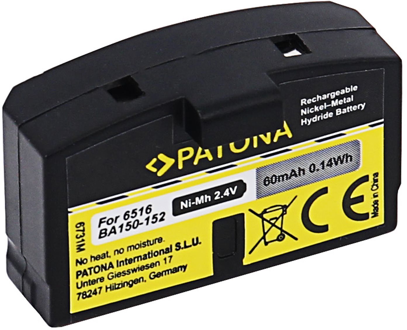 PATONA batéria pre slúchadlá Sennheiser BA150/BA151/BA152 60 mAh Ni-Mh 2,4 V